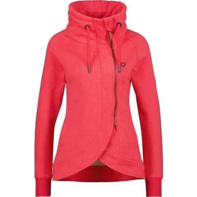 Abbildung von alife &amp; kickin Merylak Sweatjacke, Damen, Größe: Small, Coral melange