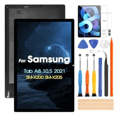 Abbildung von LCD Display für Samsung Galaxy Tab A8 2021 SM X200 X205, Ersatz Touchscreen Digitazer Assembly mit Reparatur Set (10,5 Zoll)