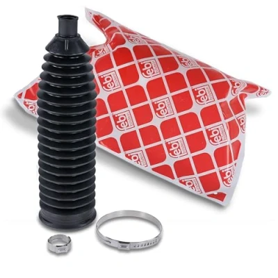 Abbildung von FEBI BILSTEIN 43552 Faltenbalgsatz, Lenkung Thermoplast Vorderachse links, rechts mit Schellen OPEL: Zafira B, Meriva Astra H Caravan