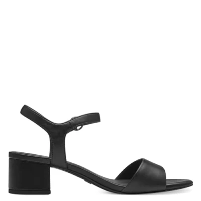 Abbildung von Tamaris Damen Sandaletten, Frauen Sandalen,Leichter Absatz,Sommerschuhe,Freizeitschuhe,offene Schuhe,Strandschuhe,elegant,Black,41 EU