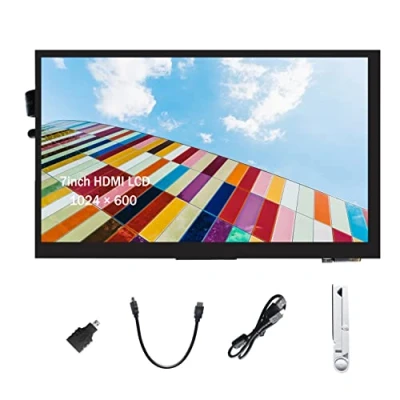 Abbildung von Ingcool für Raspberry Pi Bildschirm 7 Zoll HDMI LCD Display Kapazitiver Touchscreen Monitor 1024x600 IPS 4B 3B 3B+ Zero W, Jetson Nano, Windows 10 8 7, Xbox360, PS4