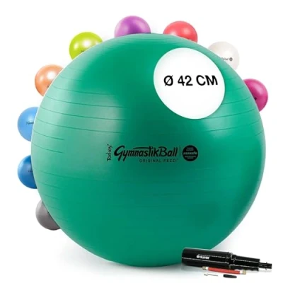 Abbildung von PEZZI Original Pezziball MAXAFE 42 cm m. Pumpe grün Gymnastikball
