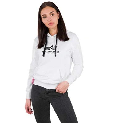 Abbildung von Alpha Industries Kapuzenpullover, Damen, Größe: XL, White