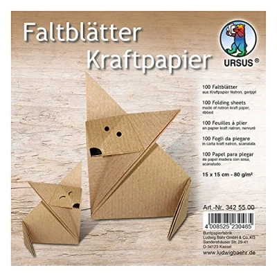 Abbildung von Ludwig Bähr Faltblätter Kraftpapier 80g/qm 15x15cm VE=100 Blatt