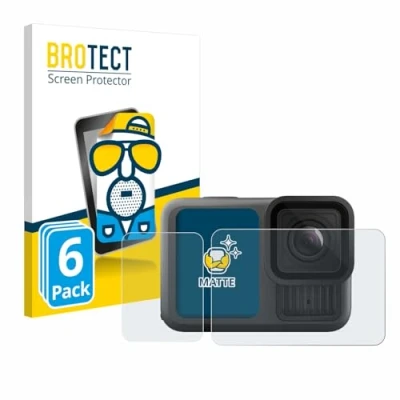 Abbildung von BROTECT Entspiegelungs Schutzfolie für GoPro Hero 13 Black (6 Stück) Matte Displayschutz Folie, Anti Reflex, Fingerprint