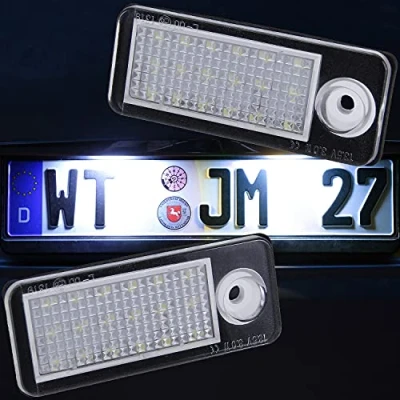 Abbildung von LED Kennzeichenbeleuchtung von Recambo passend für Audi A6 Avant TYP C5 BJ 1997 2005