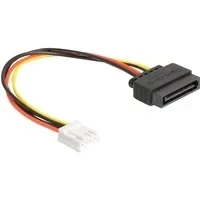 Abbildung von Strom Adapterkabel SATA 15 Pin Stecker &gt; 1x Floppy 4 Buchse