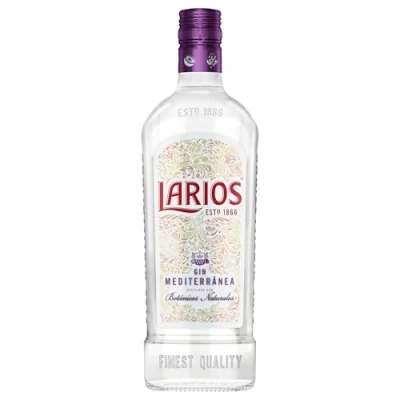 Abbildung von Larios Gin Mediterránea mit Wacholderbeeren und Zitrusfrüchte perfekt für Longdrinks Cocktails 37.5 % vol 1000 ml