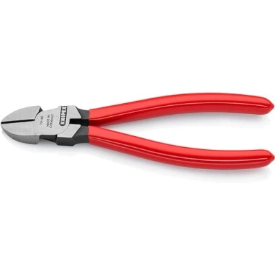 Abbildung von KNIPEX Seitenschneider mit Kunststoff überzogen schwarz atramentiert 160 mm 70 01 SB