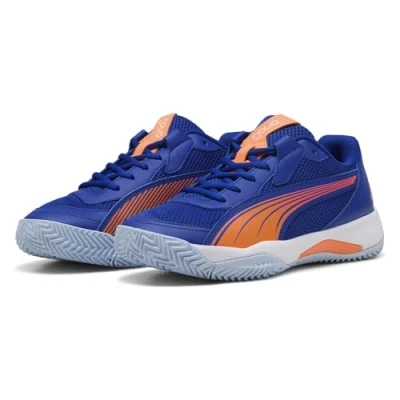 Abbildung von Puma NOVA Court Momo González Padelschuhe Unisex Vivid Blue/Heat Fire/White Größe: 42.5