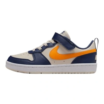 Abbildung von Nike Sportswear Court Borough Recraft Unisex Sneaker low für Kinder, Größe: 28, Orewood/orange peel/midnight navy/white Schuhe