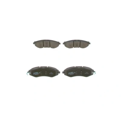 Abbildung von BOSCH 0 986 494 343 Bremsbelagsatz Low Metallic mit akustischer Verschleißwarnung Anti Quietsch Blech CHEVROLET: Nubira Kombi, Rezzo