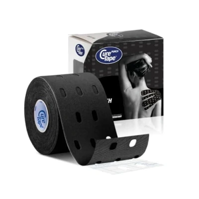 Abbildung von Cure Punch Original Kinesiology Tape, 5 cm x m, black (1 1 Stück)