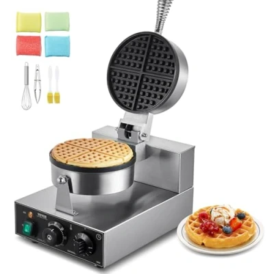 Abbildung von VEVOR Kommerzielles Waffeleisen Waffel Maker 1230W 4 Fächerfömige Waffeln