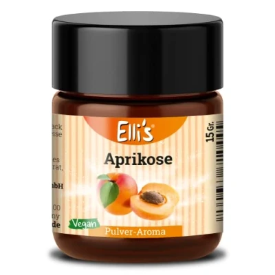 Abbildung von Ellis Aromen Aprikose PULVER Lebensmittelaroma Vegan und kalorienarm für Lebensmittel Getränke, wie zum Backen Kochen 10 g