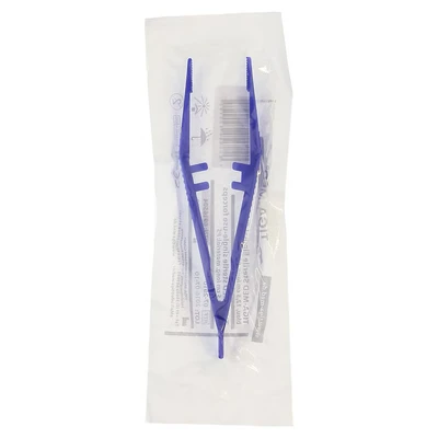 Abbildung von Pinzette Einmal Steril Plastik blau 1 St