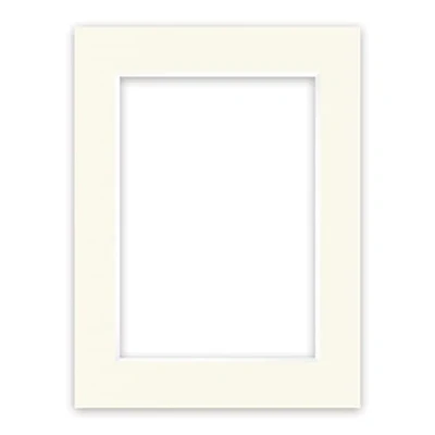 Abbildung von nielsen Conservation Passepartout Karton 2,2 mm Außenformat 30x40 cm für Bildformat 20,5x29,5 (auch DIN A4) Elfenbeinweiß (Creme weiß) Glatte Oberfläche
