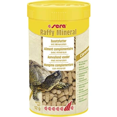 Abbildung von sera Raffy Mineral 250 ml (52 g) Schließt Versorgungslücken zuverlässig, Wasserschildkröten Futter