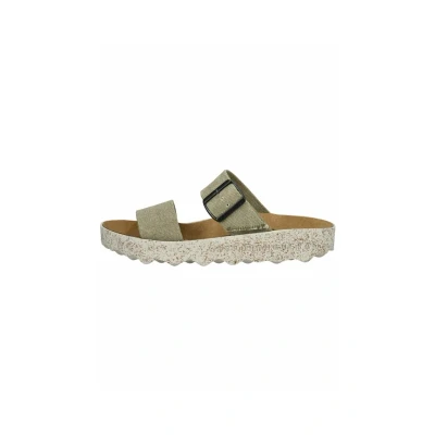 Abbildung von Asportuguesas Pantolette flach khaki, Damen, Größe: 36, Khaki Schuhe