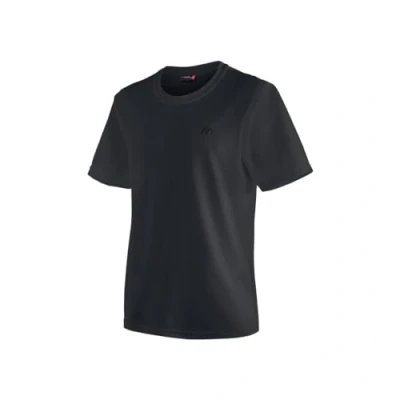 Abbildung von Maier Sports Walter, Herren T Shirt, Funktionsshirt mit Rundhals für Wandern und Freizeit, dryprotec Technologie, Atmungsaktiv, NFC Chip einfaches Recycling, Schwarz, XXL
