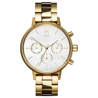 Abbildung von MVMT Analog Quarzuhr für Damen mit Gelbgoldfarbenes Edelstahlarmband D FC01 G