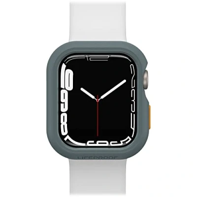 Abbildung von LifeProof Watch Bumper for Apple Series 8/7 41mm, stoßfeste, sturzsichere, schlanke Schutzhülle für Watch, schützt den Display und die Kanten, nachhaltig hergestellt, Grau