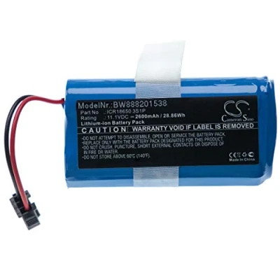 Abbildung von vhbw Akku kompatibel mit Ecovacs CEN330, CR330, CR333 Staubsauger Home Cleaner Heimroboter (2600mAh, 11,1V, Li Ion)