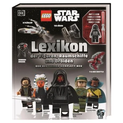 Abbildung von LEGO® Star Wars™ Lexikon Der Figuren, Raumschiffe und Droiden: Bestseller komplett neu. Mit einer exklusiven Wars Minifigur. Das Buch zu 25 Jahre