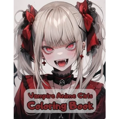 Abbildung von Vampire Anime Girls Coloring Book: Cute to Color for Adults (Anime Book)