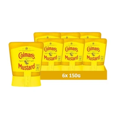 Abbildung von Colman&#039;s Original englischer Senf, English Mustard fein gemahlen in der Tube (6 Stück x 150g))