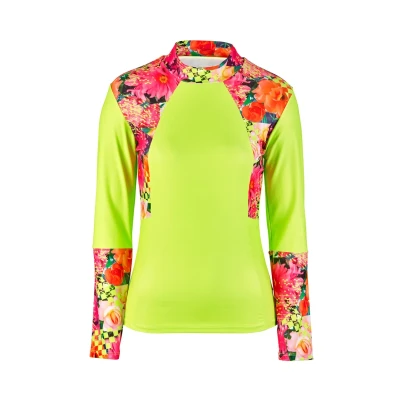 Abbildung von BECO the world of aquasports Fresh Flowers Surfshirt, Damen, Größe: Medium, Bunt
