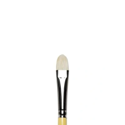 Abbildung von Winsor &amp; Newton 5871010 Künstler Chunking Schweineborsten Pinsel für Ölfarben, hohe Farbaufnahme, gleichmäßige Farbabgabe Filbertpinsel Nr. 10, kurzer Stiel