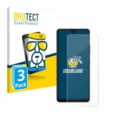 Abbildung von BROTECT Schutzglas für Blackview Oscal Tiger 12 (3 Stück) Schutzfolie Panzer Folie Glas [Extrem Kratzfest 9H, Anti Fingerprint, Ultra Transparent]