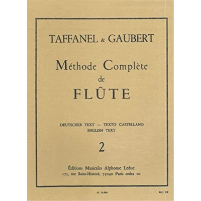 Abbildung von METHODE DE FLUTE VOLUME 2 (FRANCAIS/ANGLAIS/ALLEMAND/ESPAGNOL)
