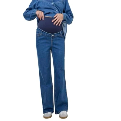Abbildung von Vertbaudet Weite Umstands Jeans dunkelblau 38