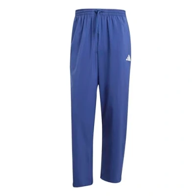 Abbildung von adidas Herren Essentials SMALL Logo Stanford Pant Open Hem, Dark Blue/White, XS