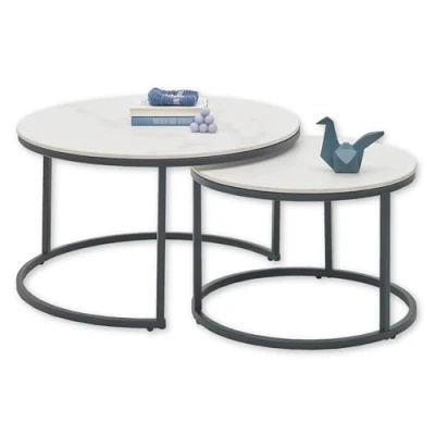 Abbildung von Home affaire Couchtisch &quot;Gino&quot;, 2 er Set Keramik, Tisch marmoriert
