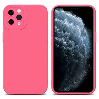 Abbildung von Cadorabo Hülle kompatibel mit Apple iPhone 11 PRO MAX Schutzhülle TPU Silikon Case Liquid Design Kameraschutz Slim Kratzfest Weiche Gummi Rundumschutz für in Rot