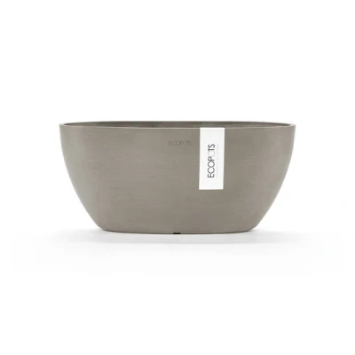Abbildung von Ecopots Sofia oval 30 cm taupe Pflanzer/Blumentopf