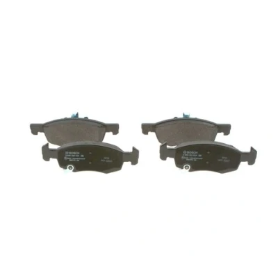 Abbildung von BOSCH 0 986 494 824 Bremsbelagsatz Low Metallic mit akustischer Verschleißwarnung Kolbenclip, Anti Quietsch Blech OPEL: Corsa E Schrägheck