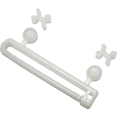 Abbildung von Klick Gleiter Schlaufenleiter mit X Gleitern und Rollen, GARDINIA, (10 St), Serie Flächenvorhang Technik Atlanta 3 läufig