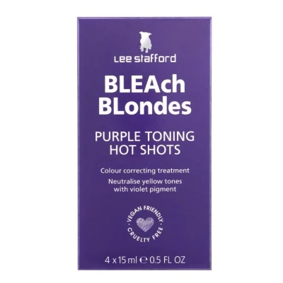 Abbildung von Lee Stafford Bleach Blondes Purple Toning Hot Shots 4x 15ml