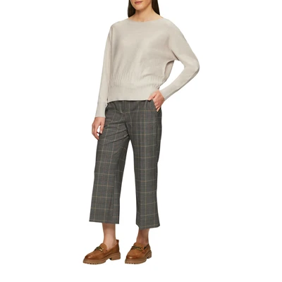Abbildung von s.Oliver Black Label MIT Lochmuster Strickpullover, Damen, Größe: 34, Beige