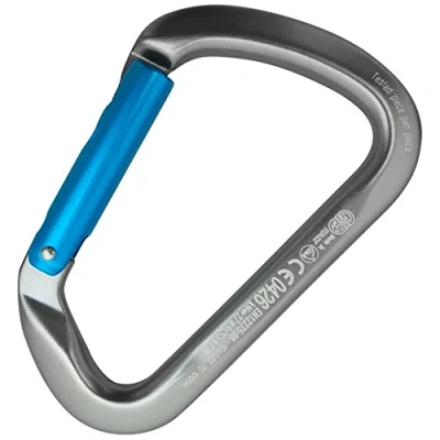 Abbildung von Desconocido Kong Große Mehrzweck Kette, Aluminium, gerade, eloxiert, Karabinerhaken, für Erwachsene, Unisex, Grau/Cyan (Mehrfarbig), Einheitsgröße