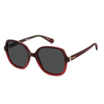 Abbildung von Polaroid Sonnenbrille, Damen, Größe: 55, Red