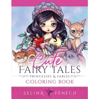 Abbildung von Cute Fairy Tales, Princesses, and Fables Coloring Book (Fantasy by Selina)