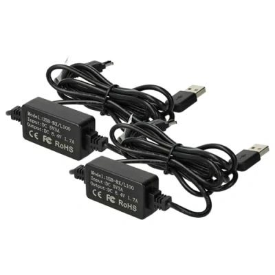 Abbildung von vhbw 2X USB Netzteil kompatibel mit Sony Handycam DCR TRV19E, TRV20E, TRV20, TRV19, TRV18E Kamera, Digitalkamera