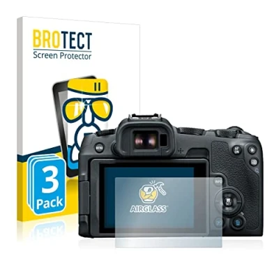 Abbildung von BROTECT Schutzglas für Canon EOS R8 (3 Stück) Schutzfolie Panzer Folie Glas [Extrem Kratzfest 9H, Anti Fingerprint, Ultra Transparent]