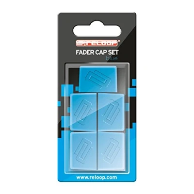 Abbildung von Reloop Fader Cap Set blue 5 Caps, Gummierung für mehr Grip, kompatibel mit vielen DJ Mixern und Controllern, blau