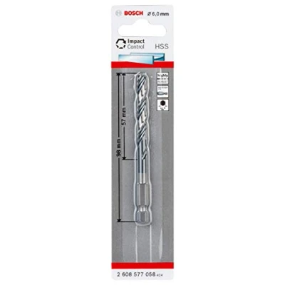Abbildung von Bosch Accessories 2608577058 Metall Spiralbohrer 6 mm Gesamtlänge 98 1 St.
